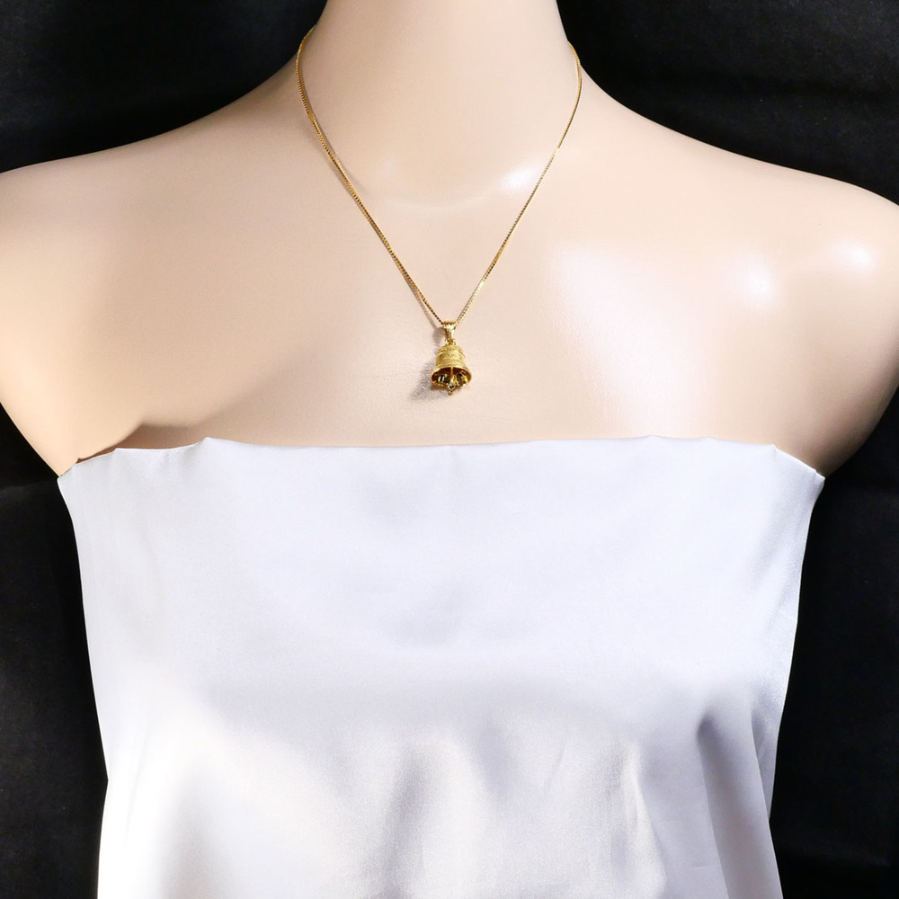 VINTAGE 18k Gold Diamond Necklace - Picture 6 of 7